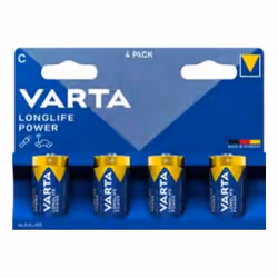 Varta 04914, LR14, Alkaline, 1.5 V, 4 pc(s), Blue, 50 mm