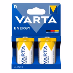Varta 04120, LR20, Alkaline, 1.5 V, 2 pc(s), White, Yellow, 61.5 mm