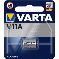 Varta V11A, Single-use battery, Alkaline, 6 V, 1 pc(s), 38 mAh, Blue, Silver