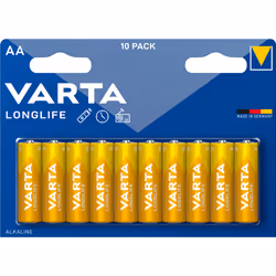 Varta BV-LL 10 AA, Single-use battery, AA, Alkaline, 1.5 V, 10 pc(s), Blue, Yellow