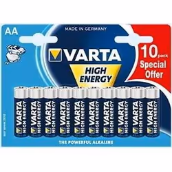Varta High Energy AA 10-pack, Single-use battery, Alkaline, 1.5 V, 10 pc(s), AA
