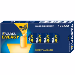 Varta 10x AAA 4103, Single-use battery, AAA, Alkaline, 1.5 V, 10 pc(s), Blue