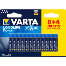 Varta 04903, Single-use battery, AAA, Alkaline, 1.5 V, 12 pc(s), Blue, Gold