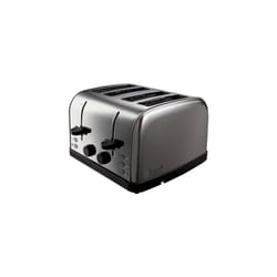Russell Hobbs 4 Slice Toaster with brushed sides (Independent slots, High lift, 7 Browning levels, 1500W, Stainless Steel) 18790