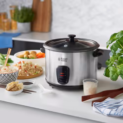 Russell Hobbs Electric Rice Cooker & Steamer Stainless Steel - Silver