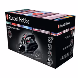 Russell Hobbs Powersteam Ultra Dry & Steam iron Ceramic Ultra Glide soleplate 3100 W Black - Additional view 5