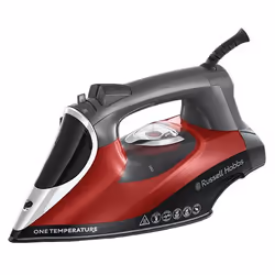 Russell Hobbs 25090-56, Dry & Steam iron, Ceramic soleplate, 3 m, 210 g/min, Black, Grey, Red, 50 g/min
