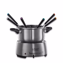 Russell Hobbs Fiesta, 6 person(s), 2 L, Black, Stainless steel, Round, Stainless steel, 1200 W