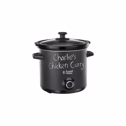 Russell Hobbs Chalkboard 3.5L Electric Slow Cooker - Cooks upto 4 portions, 3 heat settings, high/low/keep warm, Energy savin ...