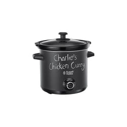 Russell Hobbs Chalkboard 3.5L Electric Slow Cooker - Cooks upto 4 portions, 3 heat settings, high/low/keep warm, Energy saving, 200W, 24180
