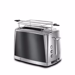 Russell Hobbs Luna Moonlight, 2 slice(s), Black, Grey, Stainless steel, Buttons, 1550 W, 220-240 V