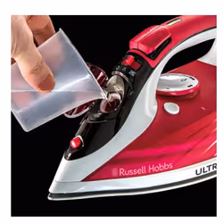 Russell Hobbs Ultra Steam Pro Dry & Steam iron Ceramic soleplate 2600 W Red, White - Additional view 6