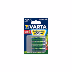 Rechargeable Ready2Use Pre-Charged AAA Micro Ni-Mh Battery (AAA, 1,000mAh, 4-pack), rechargeable without memory effect - read ...