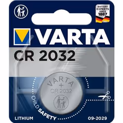 Varta CR2032, Single-use battery, CR2032, Lithium, 3 V, 10 pc(s), Blue, Stainless steel