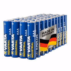 Varta Industrial Battery AAA Micro Alkaline Batteries LR03 - pack of 40, Made in Germany