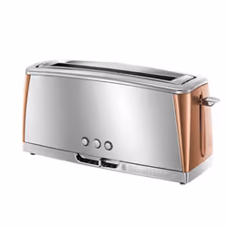 Russell Hobbs Luna, 2 slice(s), Copper, Stainless steel, Buttons