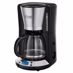 Russell Hobbs Victory, Drip coffee maker, 1.25 L, Ground coffee, 1100 W, Black, Stainless steel