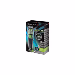 Remington Vacuum Beard and Stubble Trimmer - Titanium Blades, Lithium Power, Vacuum Chamber, Detail Blade with Comb Attachment, Travel Pouchâ MB6850