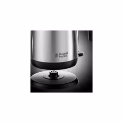 Russell Hobbs Brushed Stainless Steel & Black Electric 1.7L Cordless Kettle with black handle , Pull off lid, Perfect pour spout) 23910 - Additional view 7