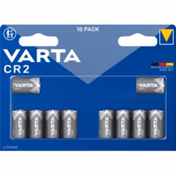 Varta 06206, CR2, Lithium, 3 V, 10 pc(s), Blue, 27 mm