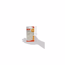 Nuk First Choice Anti-Colic Latex Teat Size 1 (0-6 Months) 2-Pack Orthodontic Nuk Shape Bisphenol-A Free
