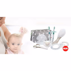 NUK Baby Care Welcome Set including Dummy Set, Hairbrush, Nail Scissors, Teething Set and Toothbrush Set, 7 Pieces - Additional view 4