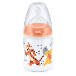 NUK First Choice+ Winnie The Pooh 150ml Bottle with Silicone Teat (0-6m, design may vary)