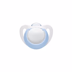 NUK Genius Baby Dummies, 0-6 Months, Silicone, BPA Free, Blue, 2 Count