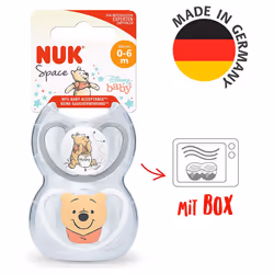 WINNIE THE POOH SPACE SOOTHER SILICONE SIZE 1 0-6M 2 PACK