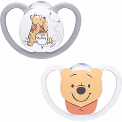 Baby Dummy Silicone Soothers Dummies Winnie The Pooh 2-Pack 6-18m