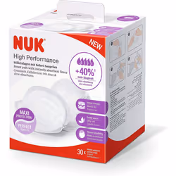 NUK High Performance Disposable Breast Pads | Nursing Pads for Breastfeeding | 30 Count