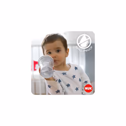 Action Cup Toddler Cup | 12+ Months | Twist Close Soft Drinking Straw | Leak-Proof & Washable | BPA-Free | 230ml | Yellow Cat