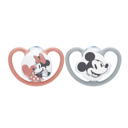 NUK Disney Mickey Mouse Classic baby pacifier Orthodontic Silicone Grey, Red