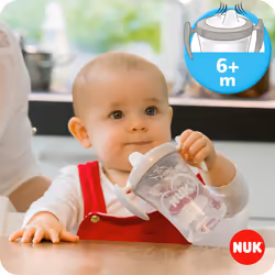 Learn to Drink Set with Trainer Cup Learner Cup (6M+) | Magic Cup 360 Sippy Cup (8M+) & Action Cup Toddler Cup (12M+)