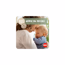 for Nature Baby Dummy | 18-36 Months | Sustainable Rubber Soothers | Over 98% Natural Raw Materials | Off-White | 2 Count