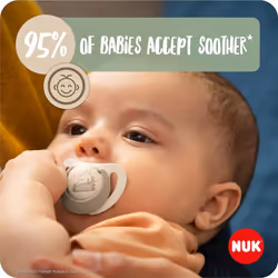 NUK Nature Baby Dummy 6-18 Months Green 2pk