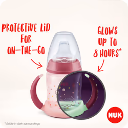 First Choice Sippy Cup Night | 6-18 Months | 150 ml | Glow in the Dark | Handles & Orthodontic Silicone Spout | Leak-Proof | Anti-Colic | BPA-Free |