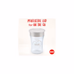 Magic Cup Stainless Steel Sippy Cup | 8+ Months | 230 ml | 360 Anti-Spill, Leak-Proof Rim | Keeps Liquid Cool/Warm
