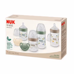 NUK Nature Perfect feeding bottle 150 ml Beige, Brown, Green, Transparent 260 ml Polypropylene (PP)