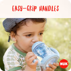 First Choice Sippy Cup | 150 ml | Easy-Grab Handles & Orthodontic Silicone Spout | Leak-Proof | 6-18 Months | Anti-Colic | Temperature Control |