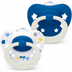 Signature Night Baby Dummy | 6-18 Months | Soothes 95% of Babies | Heart-Shaped BPA-Free Silicone Soothers | Glow-in-The-Dark ...
