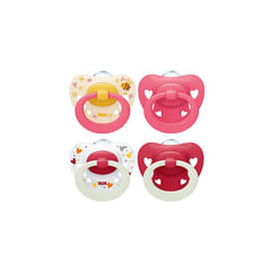 Signature Day & Night Baby Dummy 18-36 months Soothes 95% of Babies Heart-Shaped BPA-Free Silicone Soothers Glow-in-the-Dark Hearts 4 Count