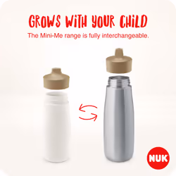 Mini-Me Flip Toddler Cup with Straw | 12+ Months | 450 ml | Kids Water Bottle | Leak-Proof Toughened Spout | Shatter-Proof | Mint Dots - Additional view 5