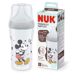 Perfect Match Baby Bottle | 3+ Months | Adapts to Baby's Palate | Temperature Control | Anti Colic Vent | 260 ml | BPA-Free | Medium Silicone Teat |