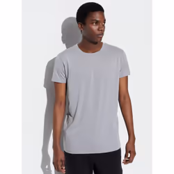 Uniqlo Japan Airism Crew Neck T  shorT Sleeve - 02 LIGHT GRAY/3XL