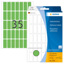 HERMA Multi-purpose labels 12x30 mm green paper matt hand inscription 1120 pcs.