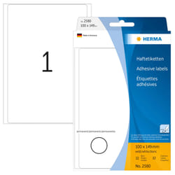 HERMA Multi-purpose labels 100x149 mm white paper matt hand inscription 32 pcs.