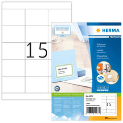 HERMA Labels Premium A4 70x50.8 mm white paper matt 1500 pcs.