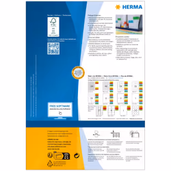 HERMA Coloured Labels A4 210x297 mm green paper matt 100 pcs.