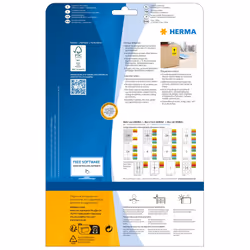HERMA Coloured Labels A4 70x37 mm blue paper matt 480 pcs.
